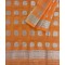 Orange silver nooni handloom Assam Mekhela chador