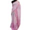 Handwoven White Pink Kesapaat (Raw Silk) and Cotton Mekhela Chadar