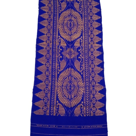 Assam Traditional Handwoven Muffler Blue
