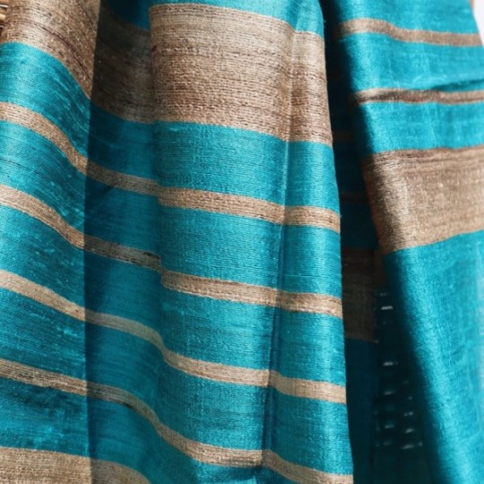 Gicha Silk Stole Sky Blue