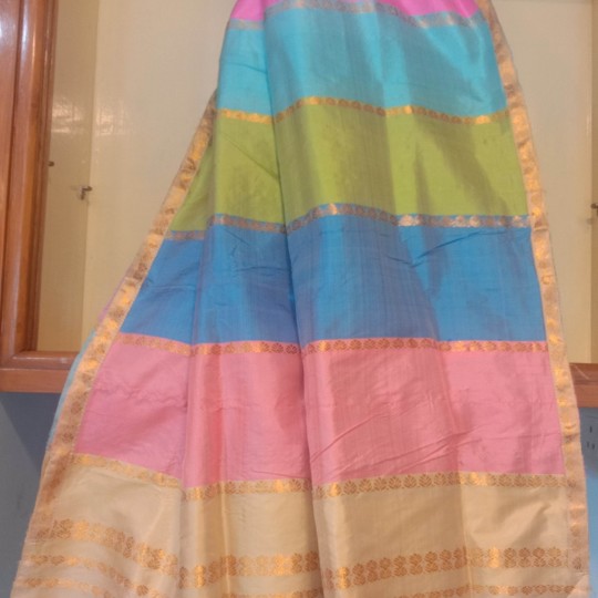 Handwoven Lehnga/Mekhela Dupatta Multi Colour