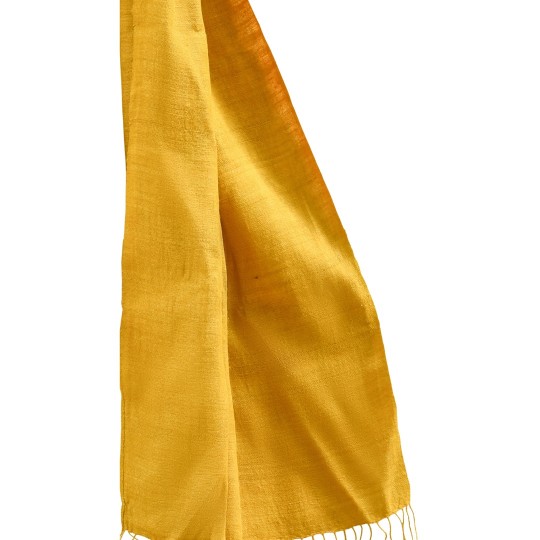 Yellow Natural dye Handloom Eri Silk assam Stole