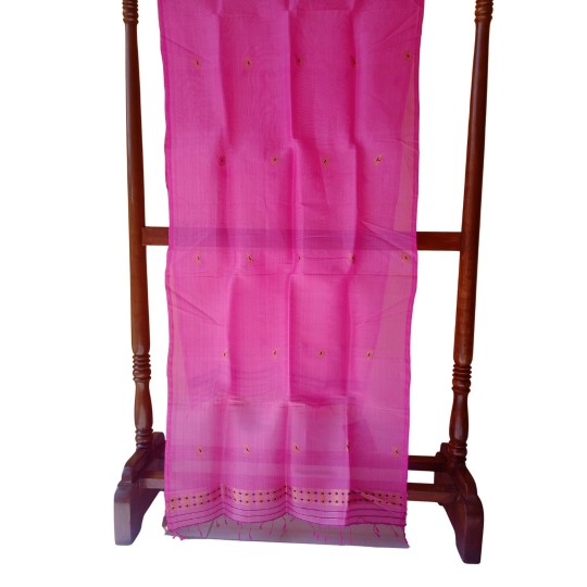 Handwoven Dupatta Magenta Pink