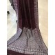 Handwoven Dark Brown Eri Silk Saree