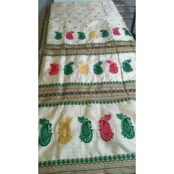 Handwoven Light Cream Saree